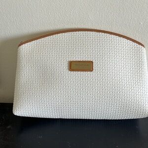 NWOT Ted Lapidus Large Clutch White Vintage